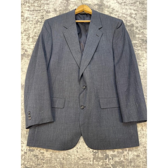 Vtg Brooks Brothers Mens 44R Blazer USA Textured 2 Button Classic Preppy Ivy